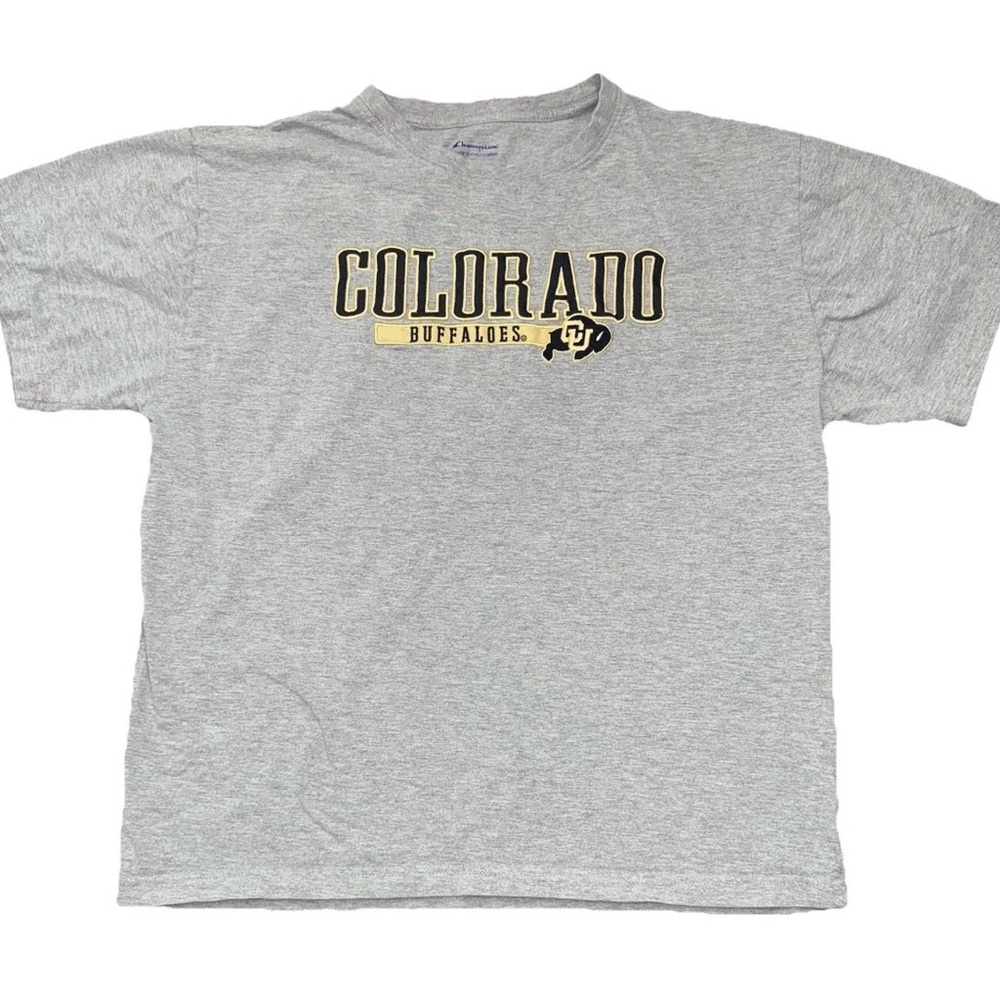 Colorado Buffalos Buffs‎ CU Men’s XL Gray T-Shirt Embroidered Game Day Retro